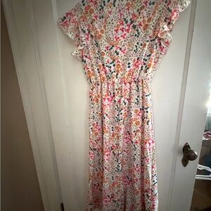 Amazon Floral Maxi Dress - Multicolor